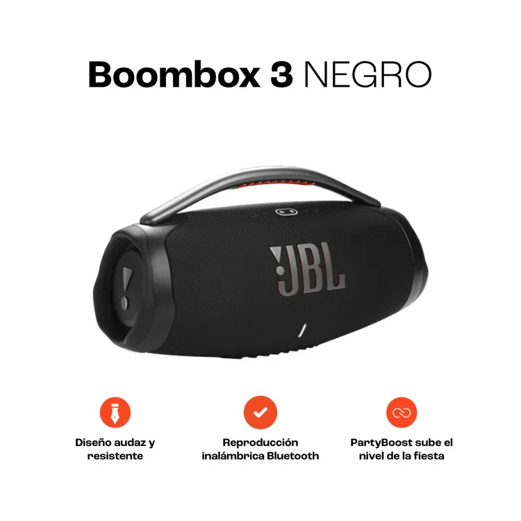 Parlante JBL Boombox 3 Inalámbrico Bluetooth 80W