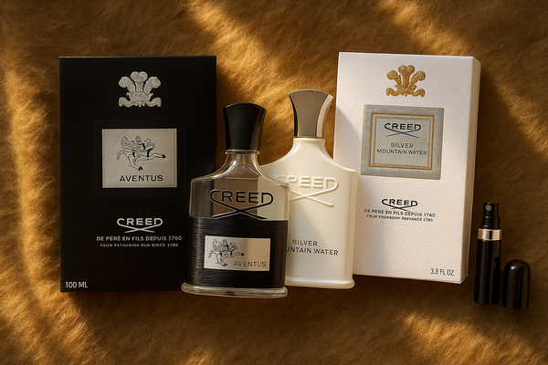 🔥 PROMOCIÓN DÚO SOLO HOY CUANDO COMPRAR CREED AVENTUS OBTÉM UN CREED SILVER GRATIS + PERFUMERO RECARGABLE