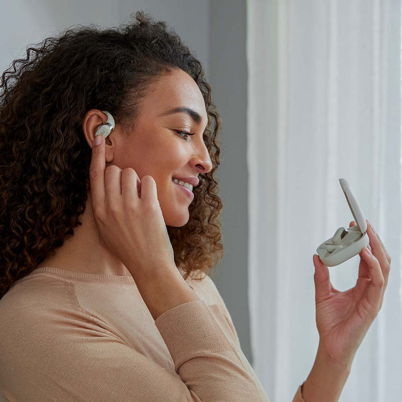 Audífonos Bluetooth Shokz OpenFit - Beige